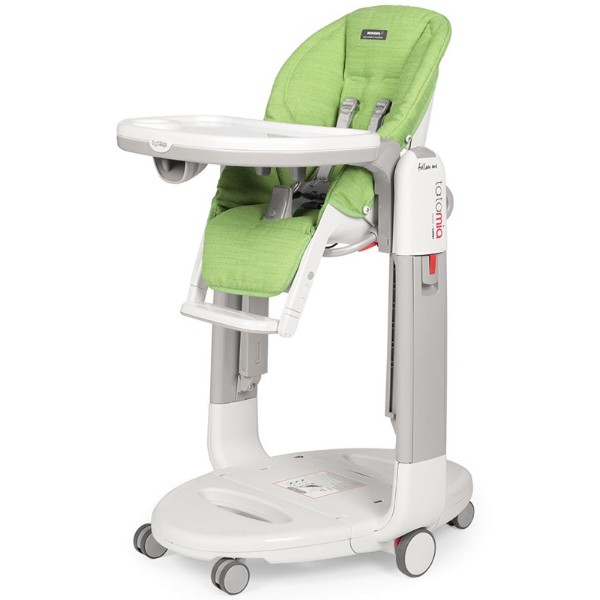 Фото - Стульчик-качалка для кормления Peg-Perego Tatamia Follow Me Wonder Green (пятноустройчивый зеленый)