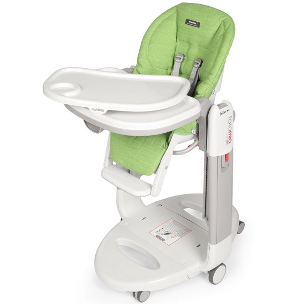 Фото - Стульчик-качалка для кормления Peg-Perego Tatamia Follow Me Wonder Green (пятноустройчивый зеленый)