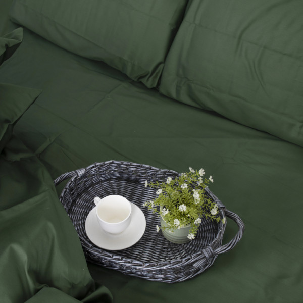 Фото - Комплект постільної білизни MirSon Сатин "0844 Green Olive" 2х160х220 см (2200002025041)