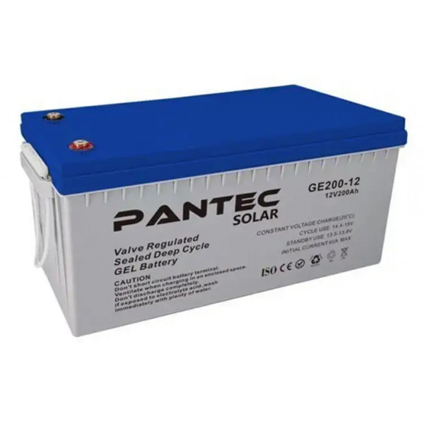 Фото - Акумулятор для ДБЖ PANTEC 200-12 GEL 12V 200 Ah Grey Q1/48 (37505) Фото - Акумулятор для ДБЖ PANTEC 200-12 GEL 12V 200 Ah Grey Q1/48 (37505)