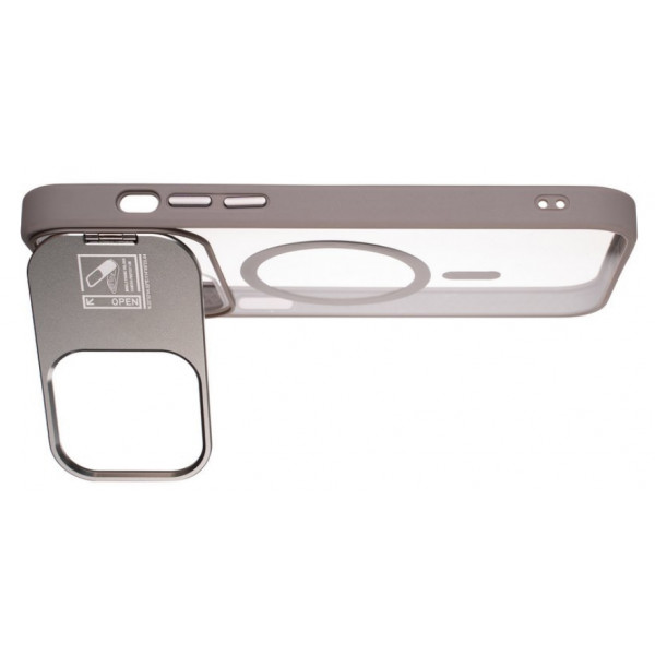 Фото - Чехол для смартфона Gelius Yoga Case Camera stand MagSafe for iPhone 14 Gun Grey (98603)