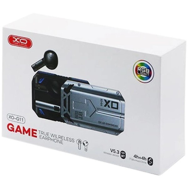 Фото - Наушники вкладыши беспроводные TWS XO G11 Grey (XO-G11GRY)