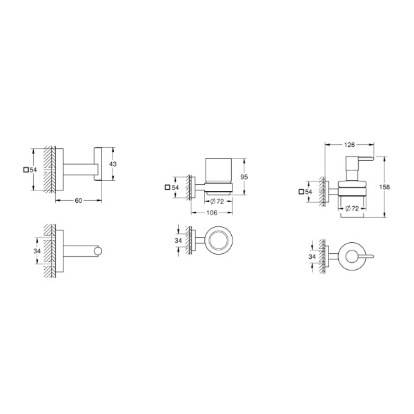 Фото - Органайзер для ванної кімнати Grohe Start Cube (BF40961SC)