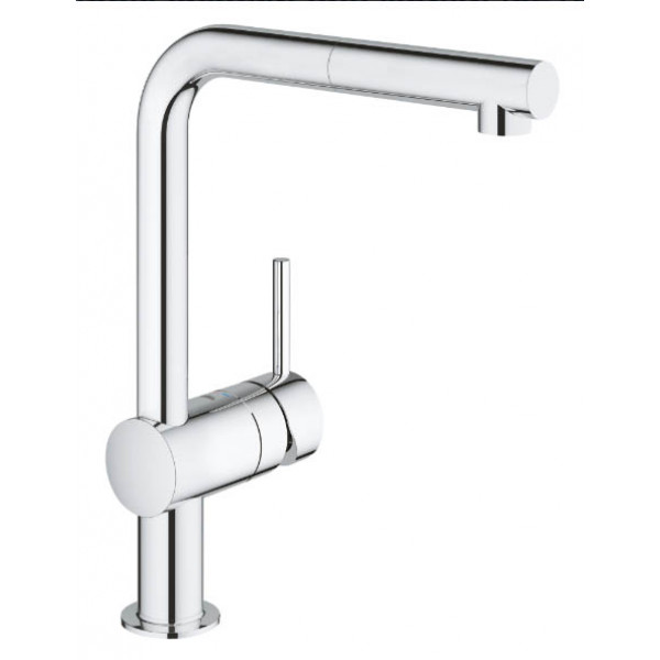 Фото - Смеситель кухонный Grohe Vento Ohm L Pull Хром (30436000) Фото - Смеситель кухонный Grohe Vento Ohm L Pull Хром (30436000)