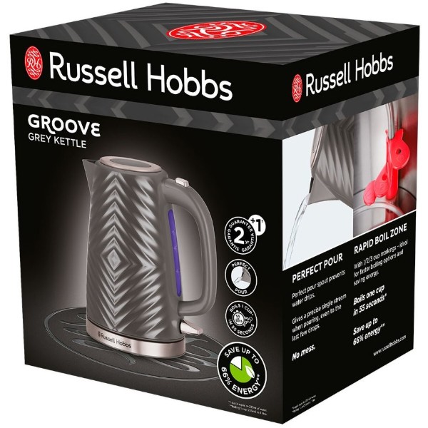 Фото - Электрический чайник Russell Hobbs 26382-70 Groove Gray