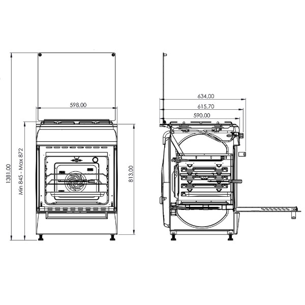 Фото - Плита газовая Grunhelm G4FM6612BR
