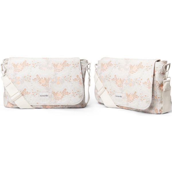 Фото - Сумка для коляски Suavinex велика Poetry біла з малюнком (403038)