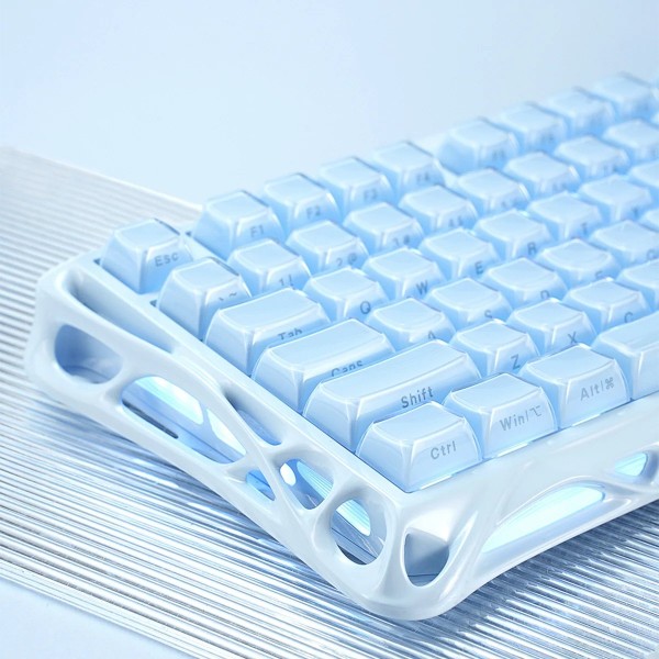 Фото - Клавіатура бездротова ігрова GravaStar Mercury K1 80keys EN BT/WL/USB Ice Blue (GSK1_BLU)