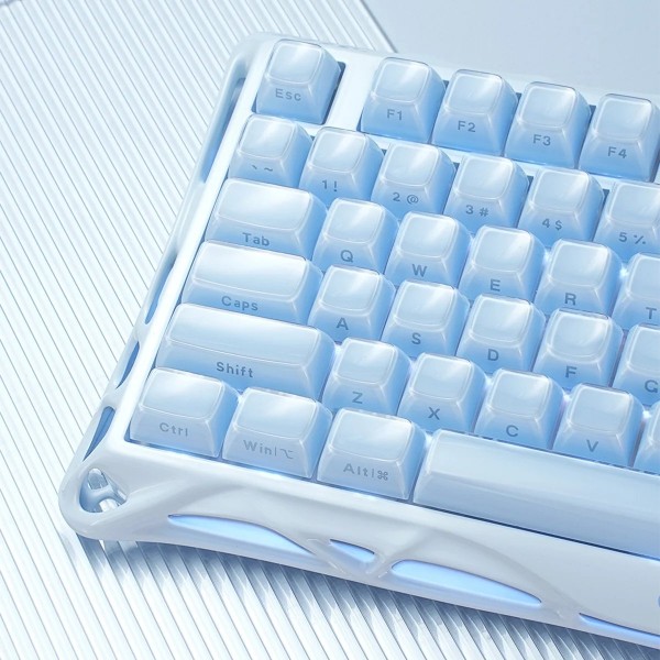 Фото - Клавіатура бездротова ігрова GravaStar Mercury K1 80keys EN BT/WL/USB Ice Blue (GSK1_BLU)