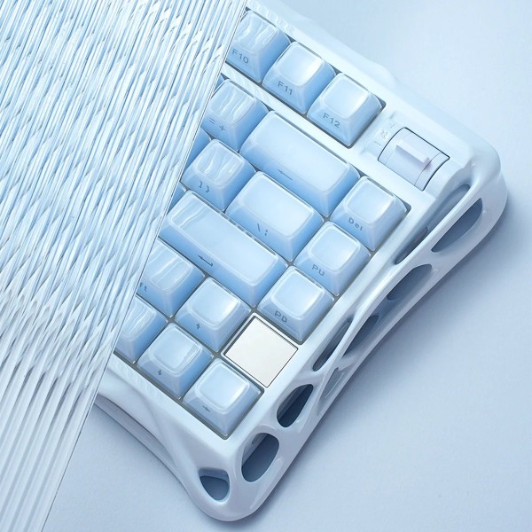 Фото - Клавіатура бездротова ігрова GravaStar Mercury K1 80keys EN BT/WL/USB Ice Blue (GSK1_BLU)