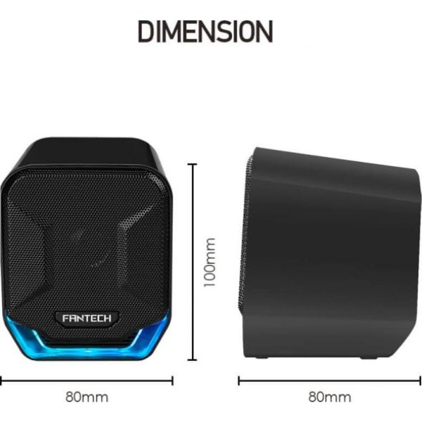 Фото - Комп'ютерна акустика компактна 2.0 Fantech GS-202/11469 Black