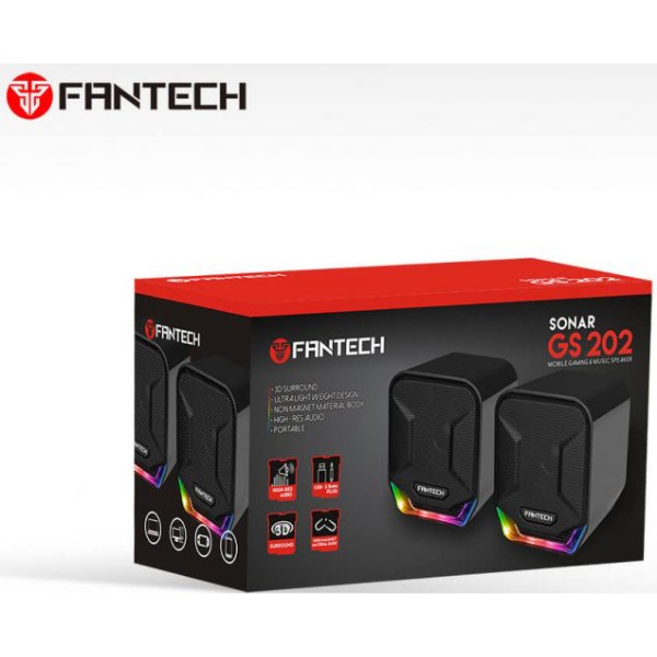 Фото - Комп'ютерна акустика компактна 2.0 Fantech GS-202/11469 Black
