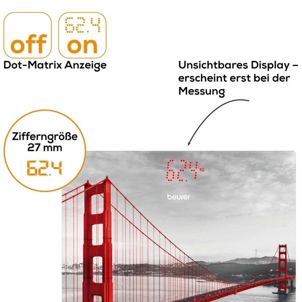 Фото - Ваги підлогові Beurer GS 215 San Francisco