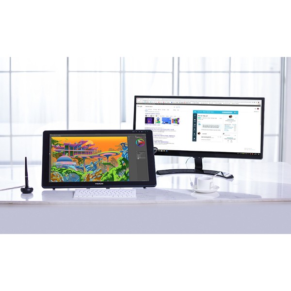 Фото - Графический планшет Huion Kamvas Plus 22 + перчатка (GS2202)
