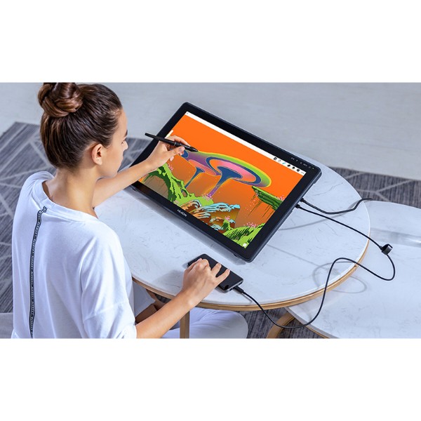Фото - Графический планшет Huion Kamvas Plus 22 + перчатка (GS2202)