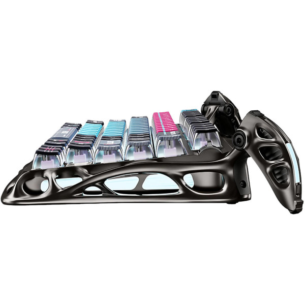 Фото - Клавіатура дротова ігрова GravaStar Mercury V75 Pro 80keys, Magnetic Jade Gaming, 8K, USB-A, RGB, Cyberpunk (GS_V75_PRO_RM_EGRY)