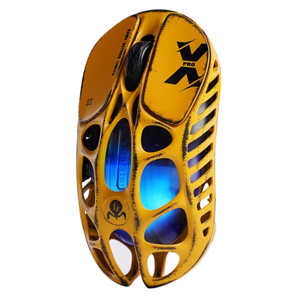 Фото - Миша бездротова ігрова GravaStar Mercury X Pro, 8K, BT/WL/USB-A, RGB, Battle-Worn Yellow (GS_X_PRO_YLW)