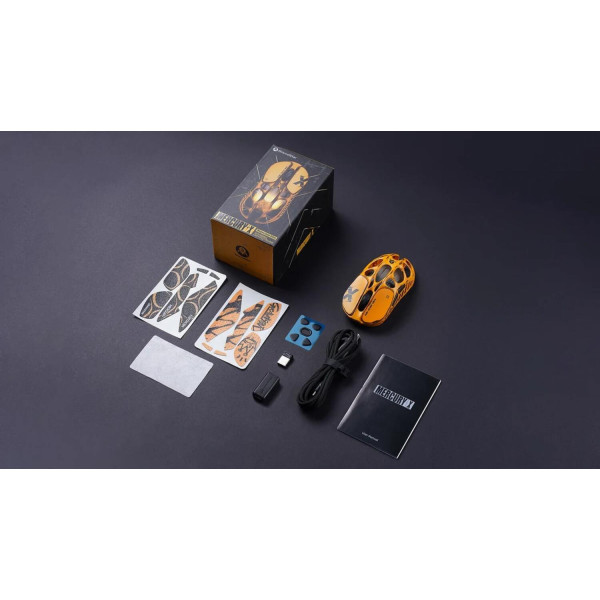 Фото - Миша бездротова ігрова GravaStar Mercury X Battle-Worn Yellow (GS_X_YLW)