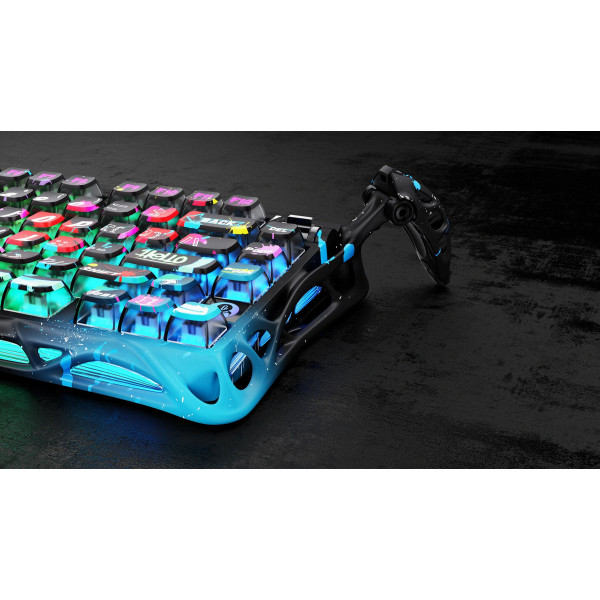 Фото - Клавіатура дротова ігрова GravaStar Mercury V75 Pro 80keys, Magnetic Jade Gaming, 8K, USB-A, RGB, Neon Graffiti (GSV75PRO_U_CG_BLK)