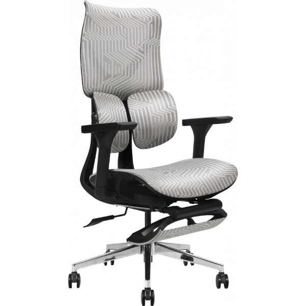 Фото - Крісло офісне GT Racer B-3002 Black/Light Gray