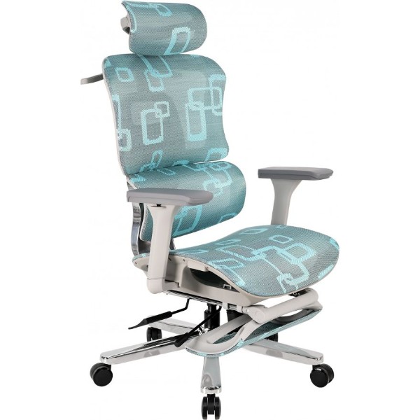 Фото - Кресло офисное GT Racer B-528 Gray/Blue