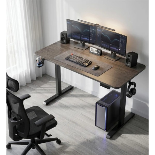 Фото - Стіл комп'ютерний GT Racer TY-1451 (140x60x71-116) Dark Gray