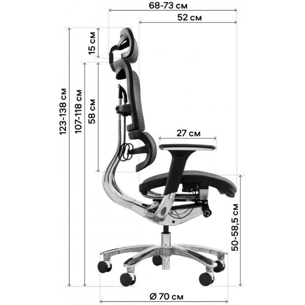 Фото - Кресло офисное GT Racer X-801A Black (W-21, B-41)