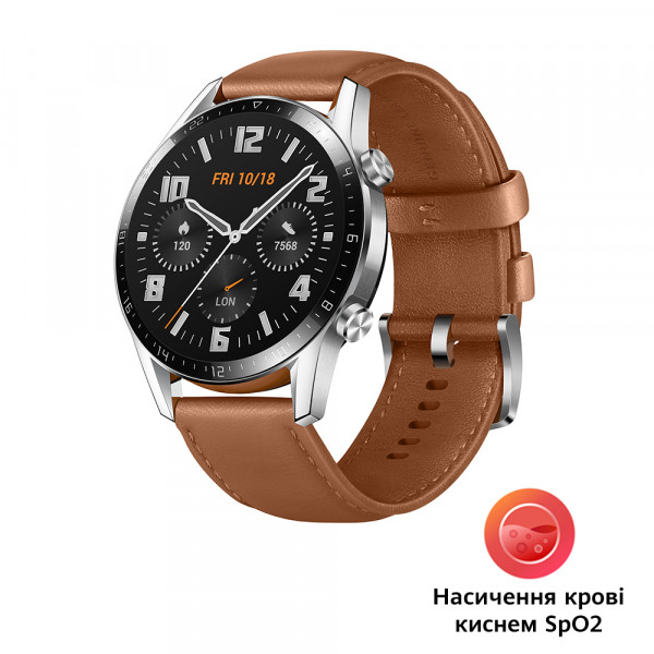 Фото - Смарт-часы Huawei Watch GT2 46mm Classic Silver