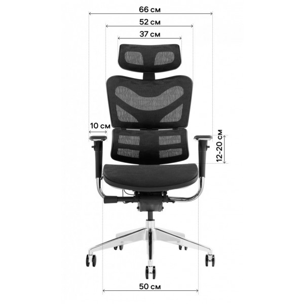 Фото - Крісло офісне GT Racer X-782 Black (W-51)