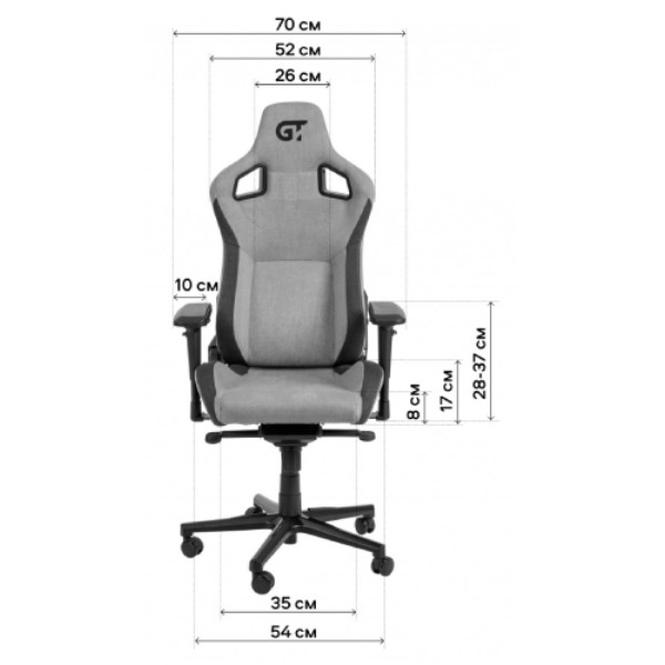 Фото - Кресло для геймеров GT Racer X-8005 Dark Gray
