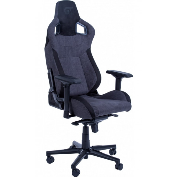 Фото - Крісло для геймерів GT Racer X-8005 Dark Gray/Black Suede