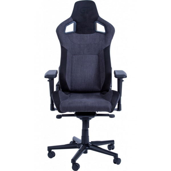 Фото - Крісло для геймерів GT Racer X-8005 Dark Gray/Black Suede