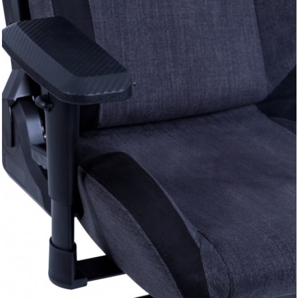 Фото - Крісло для геймерів GT Racer X-8005 Dark Gray/Black Suede