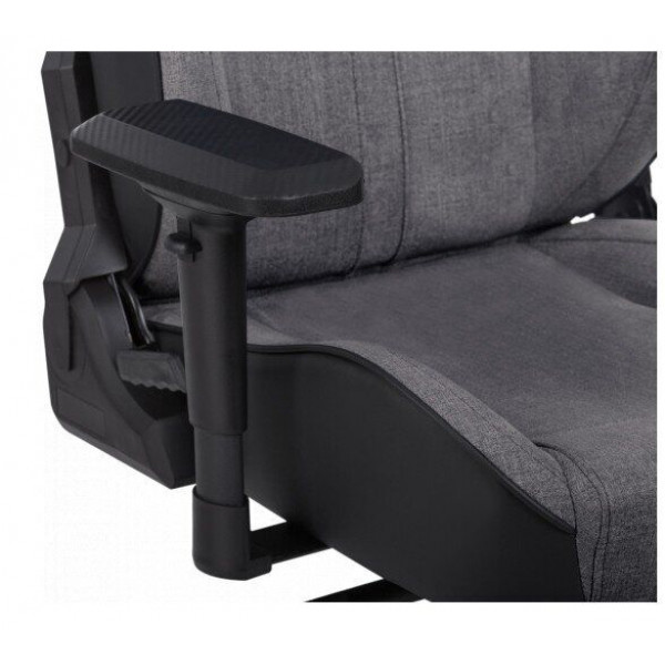 Фото - Крісло для геймерів GT Racer X-8009 Fabric Light Grey/Black
