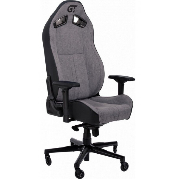 Фото - Крісло для геймерів GT Racer X-8009 Fabric Light Grey/Black