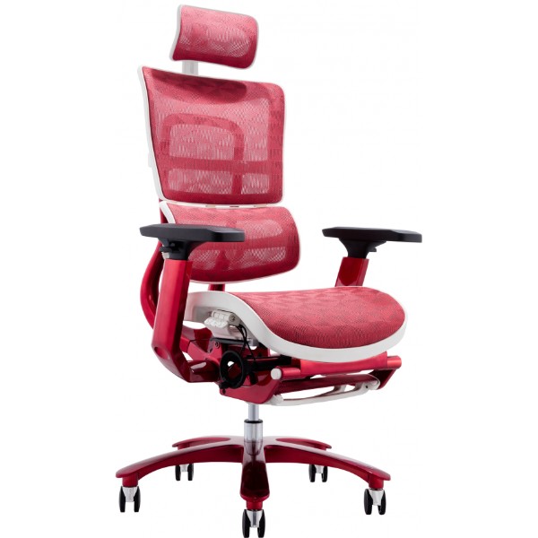 Фото - Кресло офисное GT Racer X-815L White/Red (W-52)
