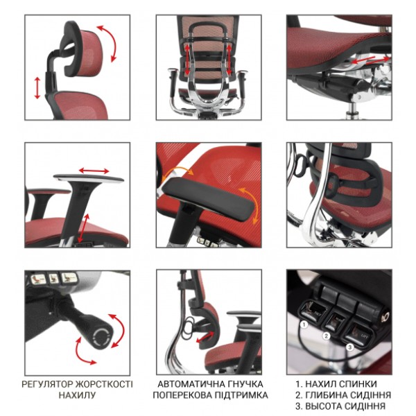 Фото - Кресло офисное GT Racer X-815L White/Red (W-52)