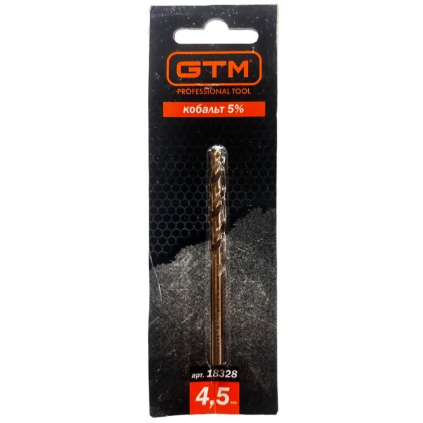 Фото - Сверло GTM 4,5мм HSS-CO5 (Co-045)