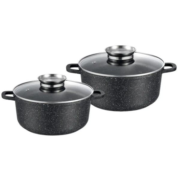Фото - Набор посуды Gusto GT-2404-28/30 MARBLE 4пр.