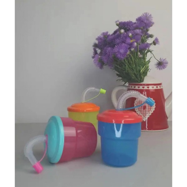 Фото - Стакан с трубочкой Gusto Fizbo GT-G-221007 Pink 250 мл