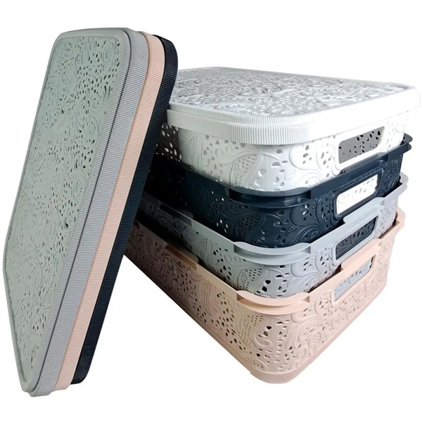 Фото - Короб для зберігання Gusto GT-12-0к Ажур 12 л в асортименті