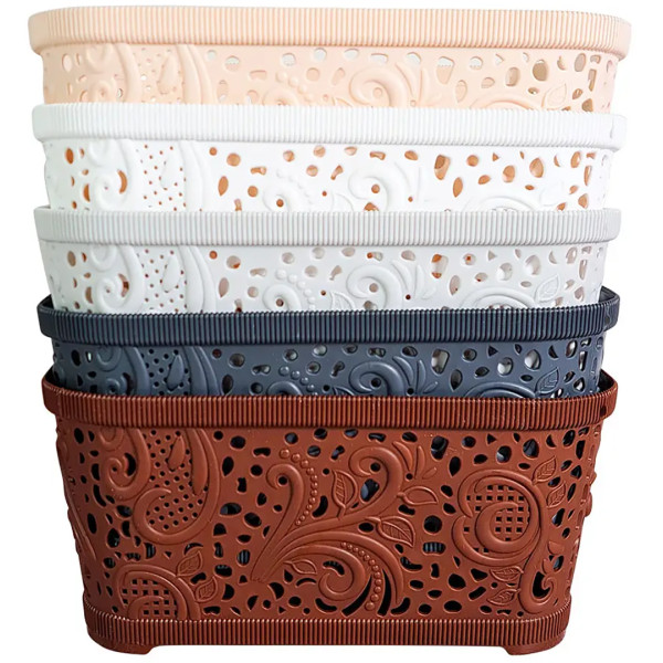 Фото - Корзина для зберігання Gusto Ажур 4.7 л 195х300х110 мм в асортименті (GT-4-7)