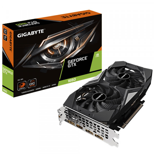 Видеокарта Gigabyte GeForce GTX 1660 OC 6GB GDDR5 192bit (GV