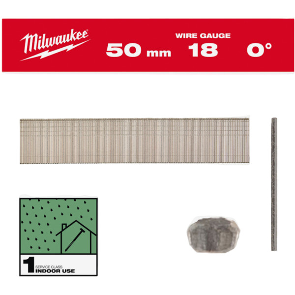 Фото - Цвяхи Milwaukee 18G/50 mm/RC/G/SC1 5000 шт. (4932492556)