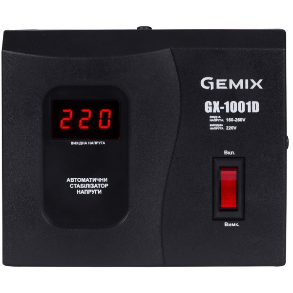 Фото - Стабілізатор напруги Gemix GX-1001D