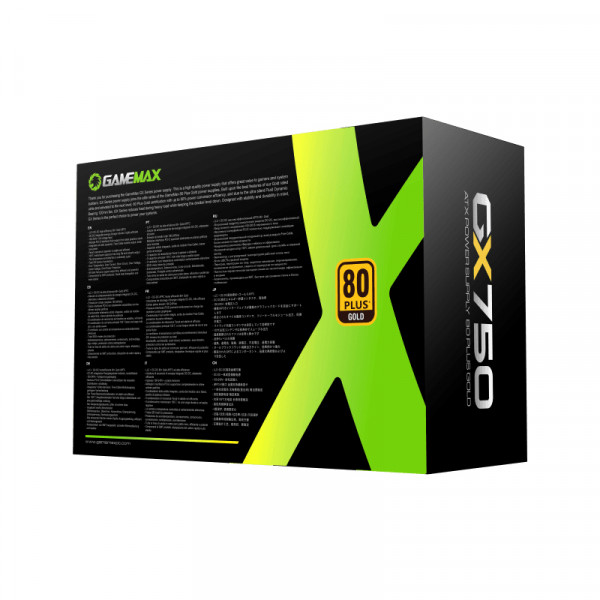 Фото - Блок живлення для ПК Gamemax 750W 80 Gold (GX-750 PRO WH)