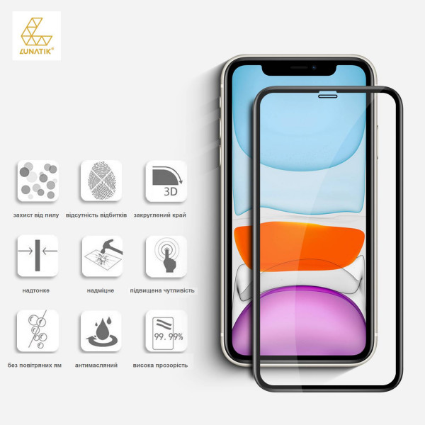 Фото - Захисне скло для смартфону Lunatik Premium Tempered Glass 3D Full Cover Black for Google Pixel 7a (1195276)