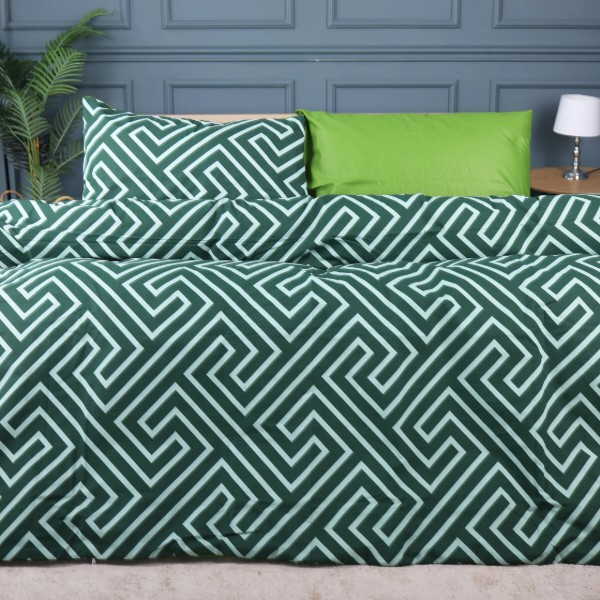 Фото - Комплект постільної білизни MirSon King Size 220х240 см Ranforce Elite 17-0632 Diamond Emerald Ранфорс (2200008466350)