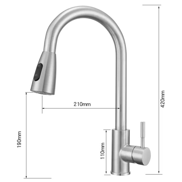 Фото - Смеситель кухонный Ventolux KFPFH05 BN 2F