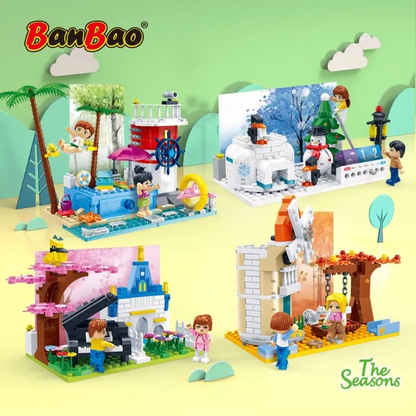 Фото - Пластиковый конструктор Banbao "Времена года" (210 элм.) Лето (6628)